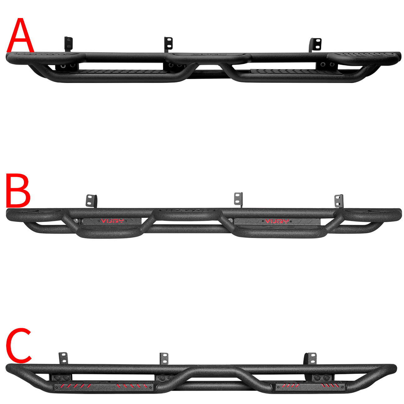 Vijay Fits 2005-2024 Nissan Frontier Crew Cab Side Step Bars