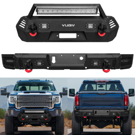 Vijay Front and Rear Bumper Fits 2020-2023 GMC Sierra 2500/3500