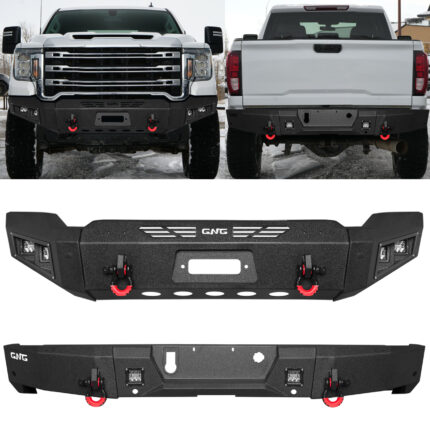 GNG Front and Rear Bumper Fits 2020-2023 GMC Sierra 2500/3500