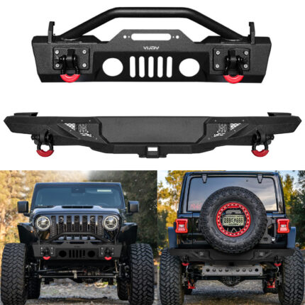 Vijay Front Bumper and Rear Bumper Fits 2018-2026 Jeep Wrangler JL/JLU