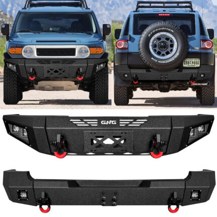 GNG Front Bumper and Rear Bumper Fits 2007-2014 Toyota FJ Cruiser