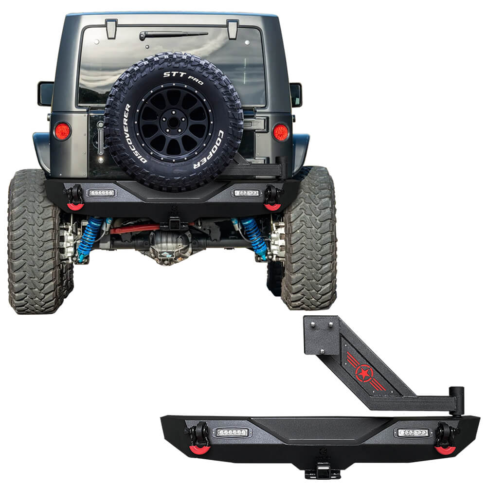 Vijay Rear Bumper Fits 2007-2018 Jeep Wrangler JK丨JKU