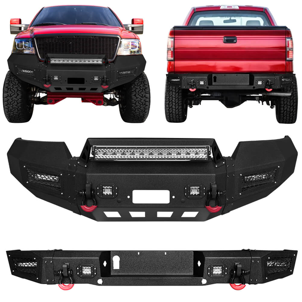 Vijay Front Bumper and Rear Bumper Fits 2006-2008 Ford F150