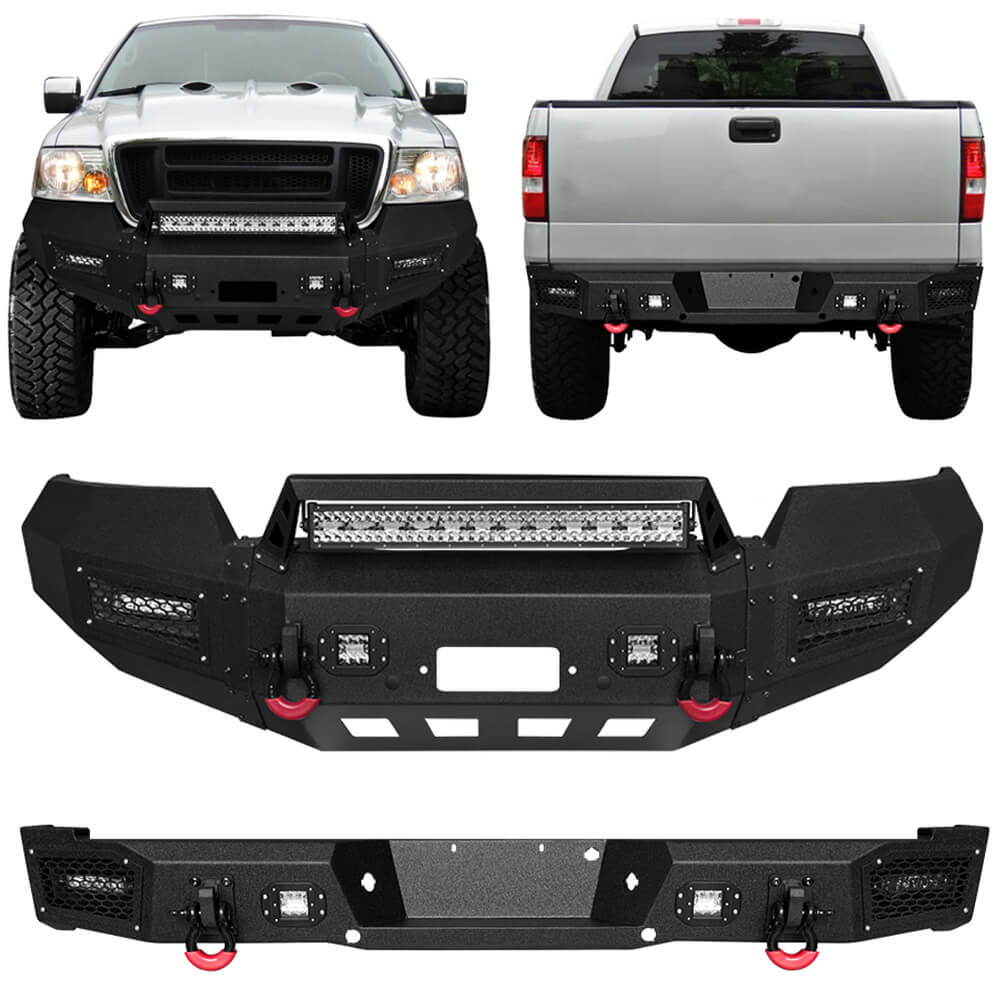 Vijay Front Bumper and Rear Bumper Fits 2004-2006 Ford F150