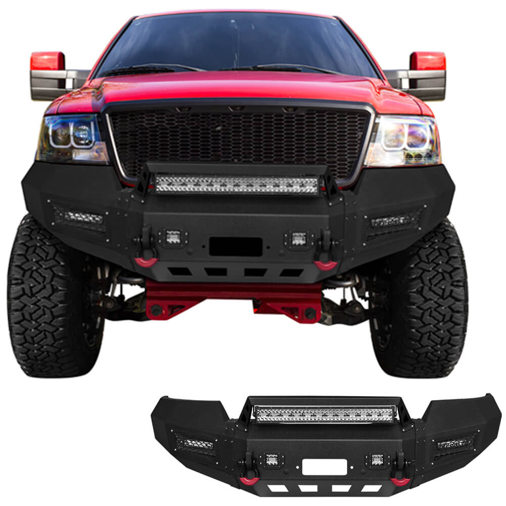 Vijay Front Bumper Fits 2006-2008 Ford F150 with Winch Plate