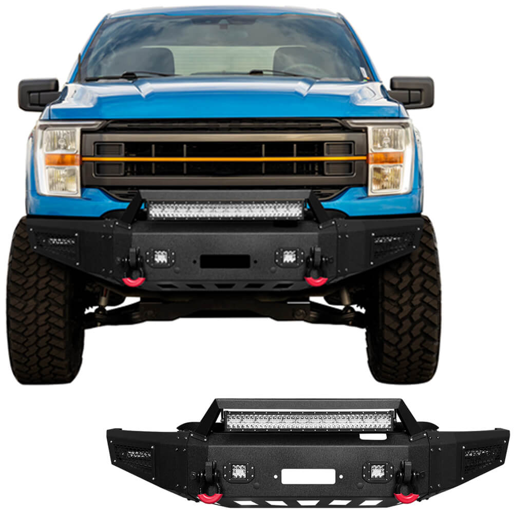 Vijay Front Bumper Fits 2021-2023 Ford F150 (Excluding 2022-2023 F150 Lighting EV)