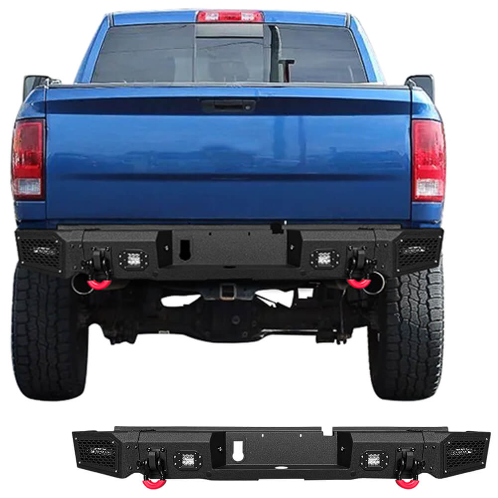 Vijay Rear Bumper Fits 2009-2018 Dodge RAM 1500 and 2019-2024 RAM 1500 Classic