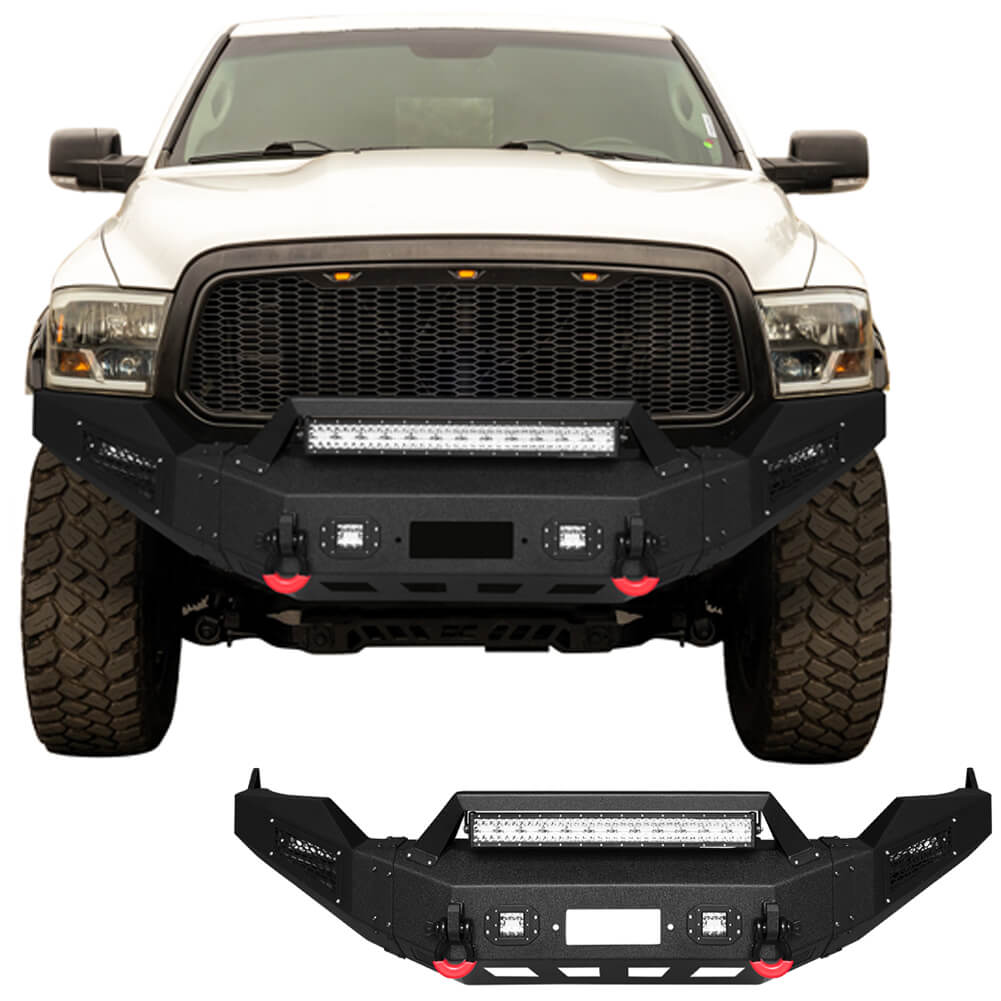 Vijay Front Bumper Fits 2013-2018 Dodge RAM 1500 (Exclude Rebel) and 2019-2024 RAM 1500 Classic