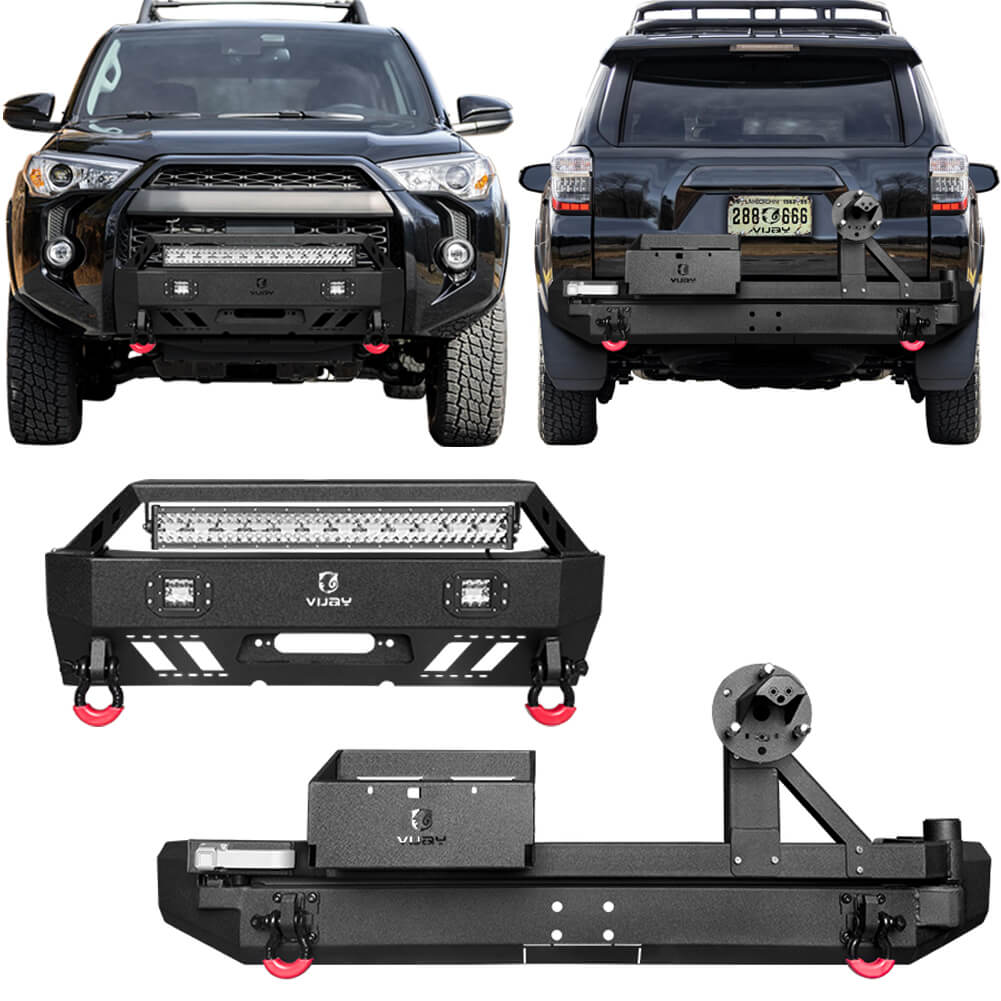 Vijay Front Bumper and Rear Bumper Fits 2015-2024 Toyota 5th Gen 4 Runner