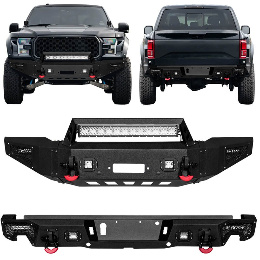 Vijay Front Bumper and Rear Bumper Fits 2017-2020 Ford F150 Raptor SVT